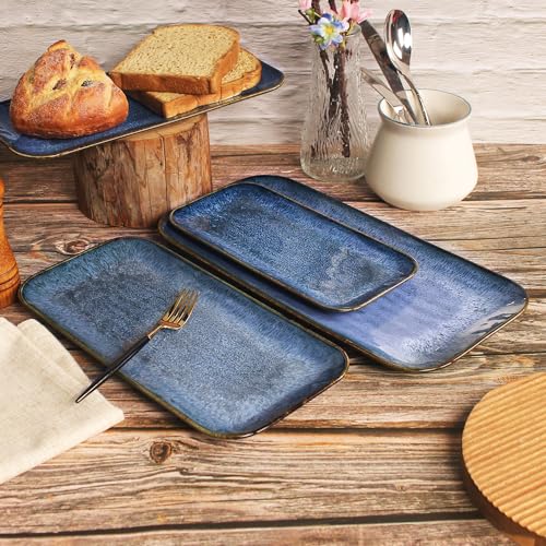 Porcelain Dinner Plates set dessert salad dish Set of 4 (4 Count)