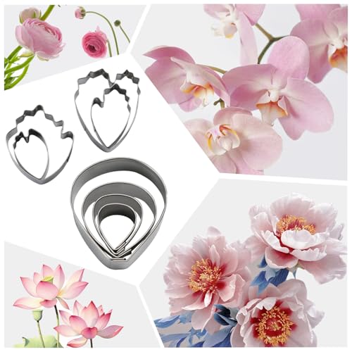 6 Set Gumpaste & Fondant Flower Cookie Cutter Set