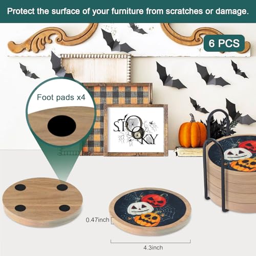 Halloween Coasters Set of 6