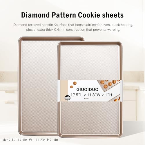 2 Pack Half Sheet Baking Pans