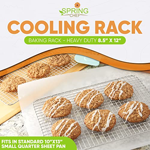 8.5" x 12" Stainless Steel Cooling Rack for Baking (2 Count)