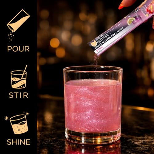 Brew Glitter Pink Edible Drink Glitter (4 Count)