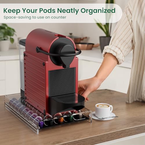 Acrylic Coffee Pod Holder for Nespresso OriginalLine Capsules