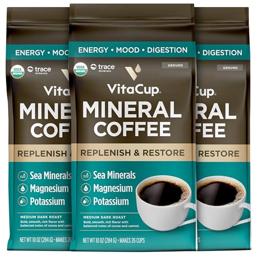 Mineral Organic Medium Dark Roast Ground Coffee (30 Ounce)