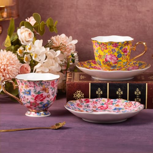 Tea Cup and Saucer (2 Count)