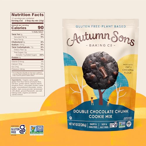 Autumn Sons Gluten Free Double Chocolate Cookie Mix (27.9 Ounce)