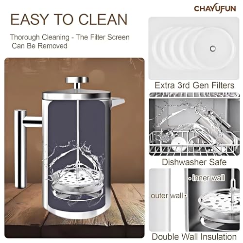 Stainless Steel French Press Coffee Maker