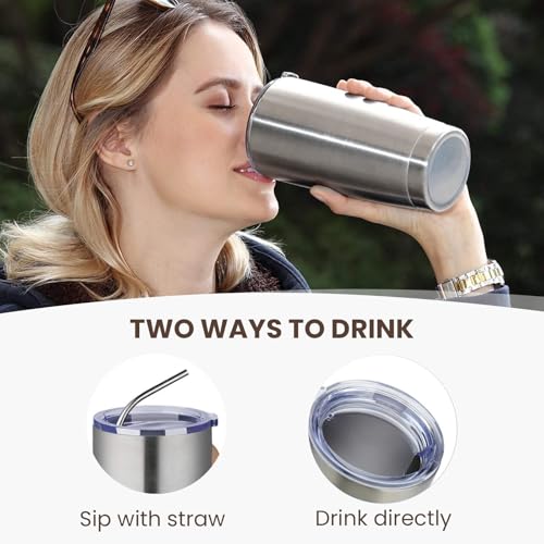 20oz Tumbler 12 Pack Double Wall Vacuum Insulated Travel Mug Bulk (12 Count)