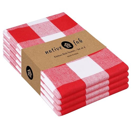 4 Pack Kitchen Towel with Hanging Loop 16x26 inches