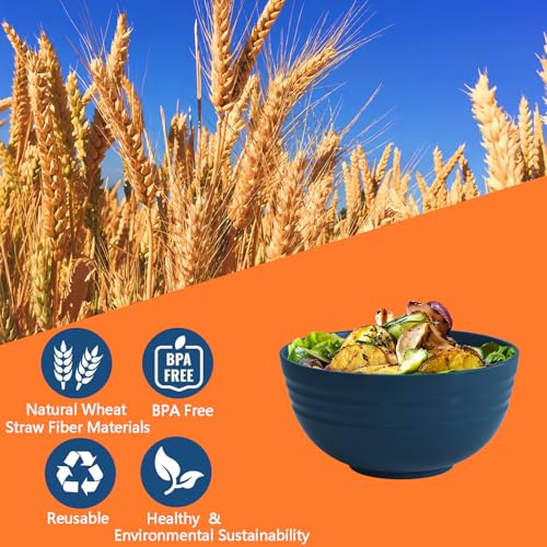 6 Pcs】Unbreakable Mixing Bowls Unbreakable Salad Bowls