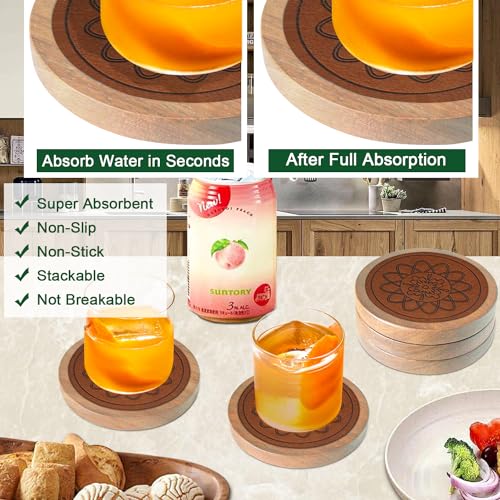 Wood Coasters for Drinks