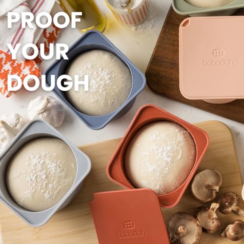 Pizza Dough Proofing Silicone Containers with Lids (3 Count)