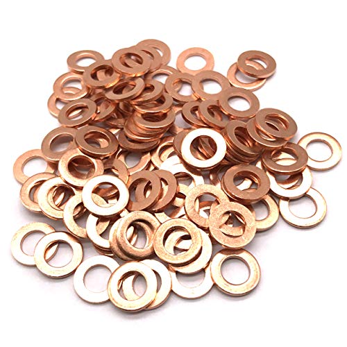 M5 Flat Washer Copper Sealing Ring (100 Count)