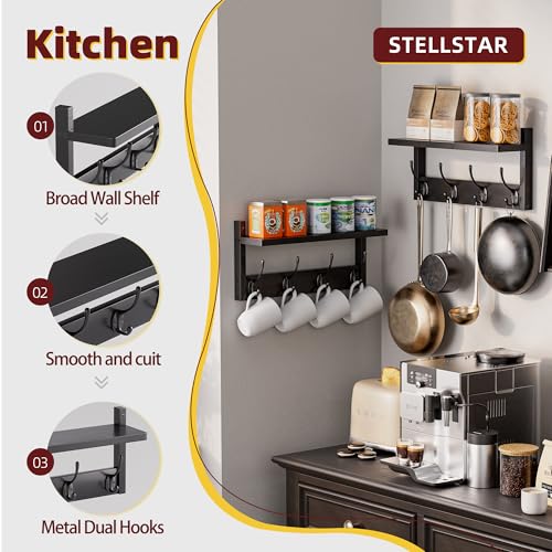 Coat Rack with Shelf (2 Count)