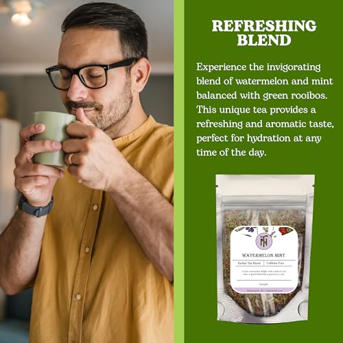 Watermelon Mint Green Rooibos Loose Leaf Tea
