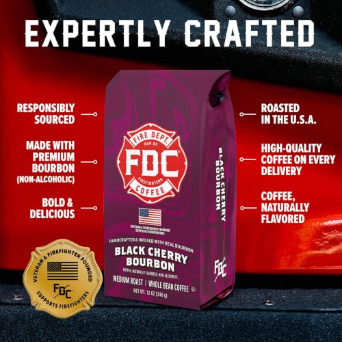 Black Cherry Bourbon Whole Bean Coffee (12 Ounce)