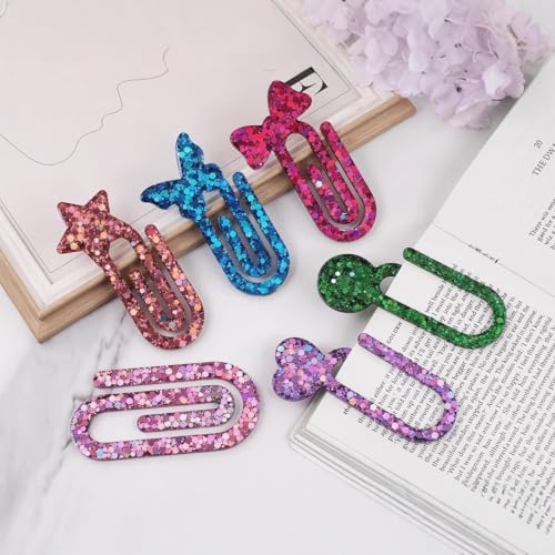 Resin Bookmark Mold Silicone Molds for Epoxy Paperclips (2 Count)