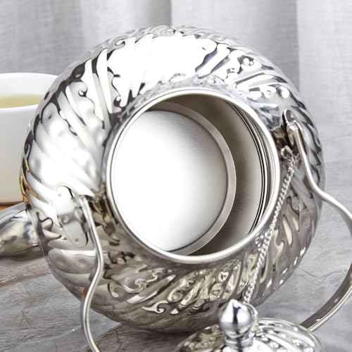 2000ml stainless steel antique style teapot