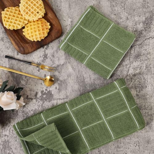 Kitchen Towels and Dishcloths Set (8 Count)