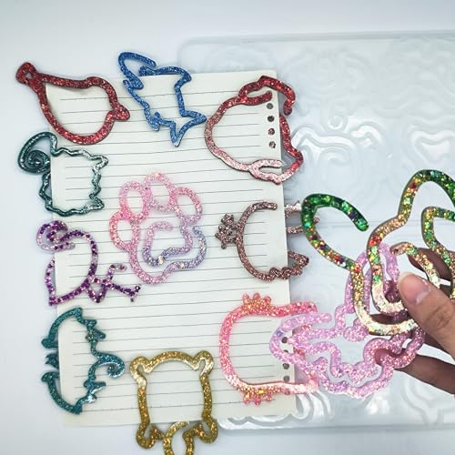 Animal Bookmark Silicone Mold Kit 12