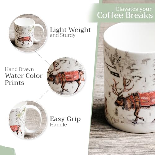 Coffee Mug with Handles Tea Cups