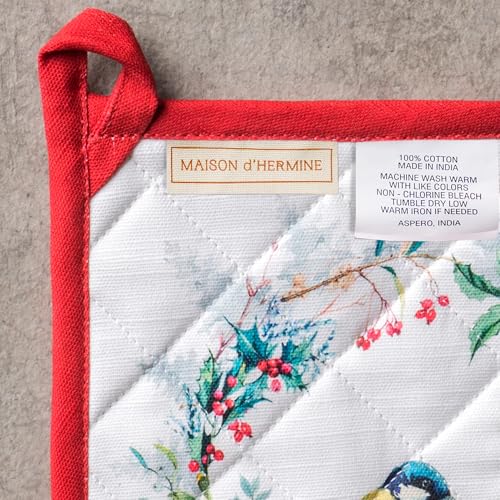 100% Cotton Oven Mitt & Pot Holder Set