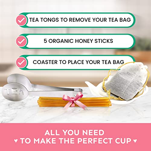 Tea Gift Basket for Women with Portable Kettle and Grippie Socks