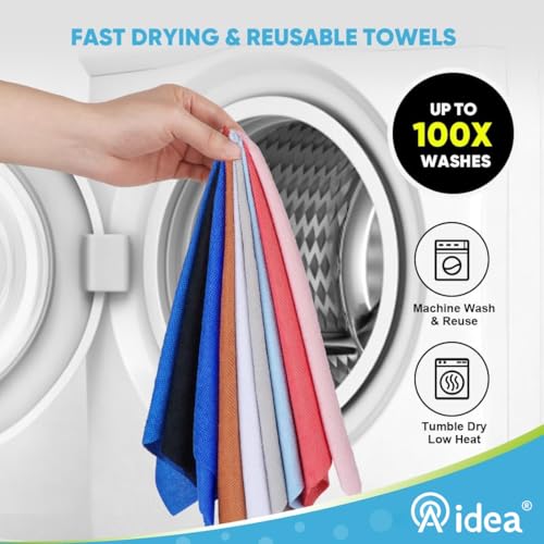 Microfiber Cleaning Cloth 165 Sheets 3 Roll (165 Count)
