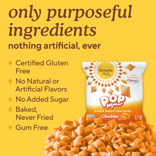Pop Mmms Cheddar Baked Cracker Snack Packs (44.17 Ounce)