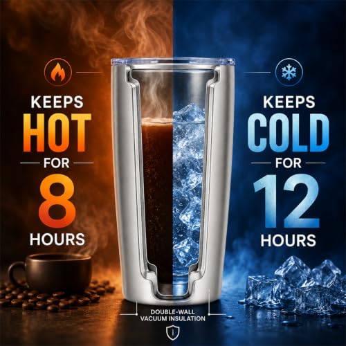 20oz Stainless Steel Insulated Tumblers Bulk (12 Count)