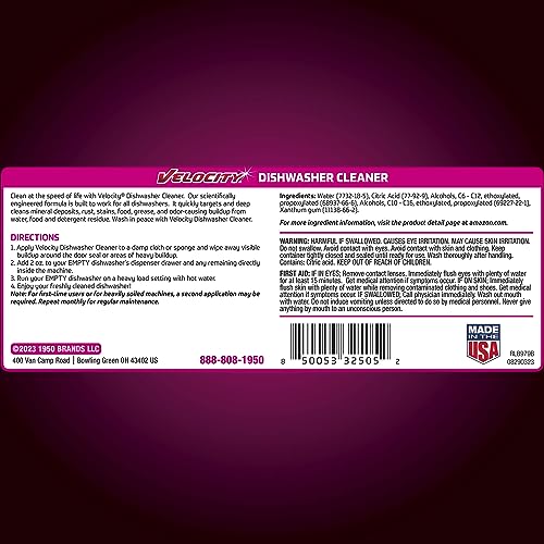 Dishwasher Cleaner and Deodorizer (16 Fl Oz)