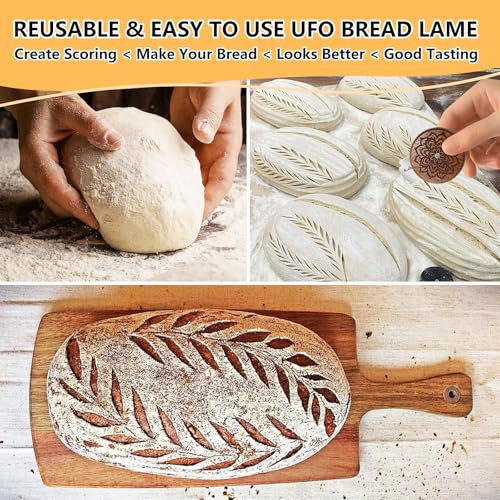 Upgraded 3D Carved UFO Bread Lame for Sourdough