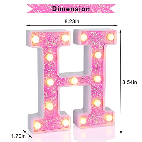 Pink Light up Letters (4.2329 Ounce)