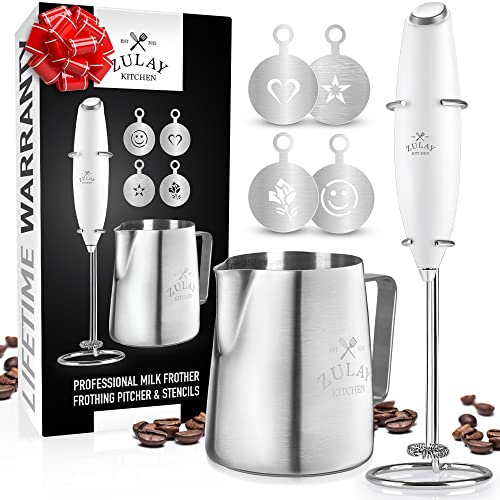 Zulay Premium Gift Milk Frother Set