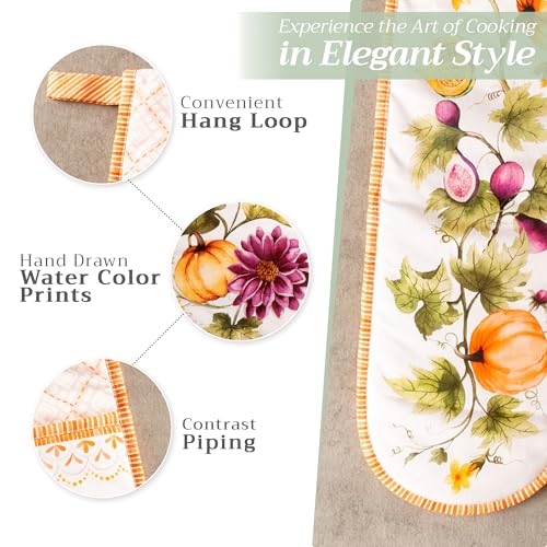 Double Oven Mitts 100% Cotton Double Oven Glove