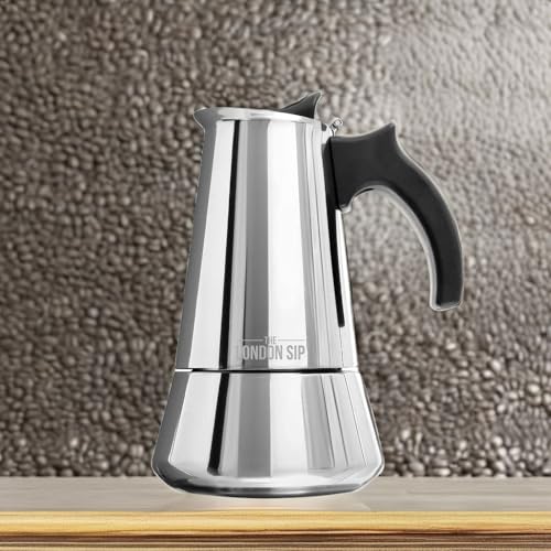London Sip Stainless Steel Stovetop Espresso Maker Moka Pot Italian Coffee Percolator