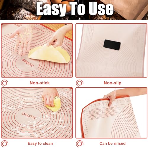 Silicone Pastry Mat 34x26 Inch Nonstick Baking Mat