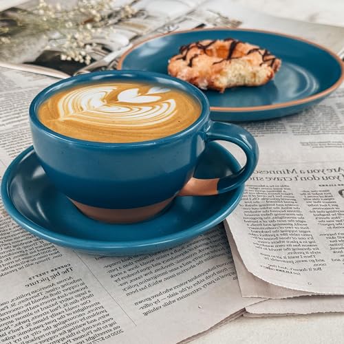 Mora Ceramic Latte Art Mug With Saucer