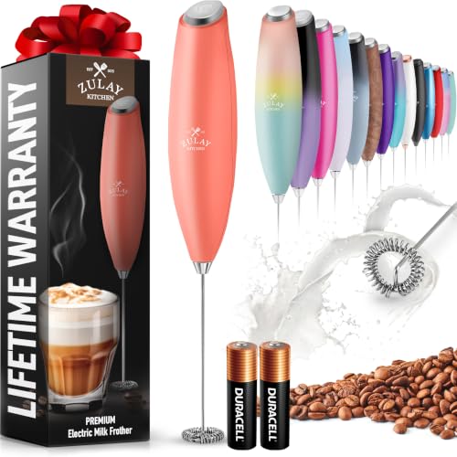 Zulay Powerful Milk Frother for Coffee with Upgraded Titanium Motor