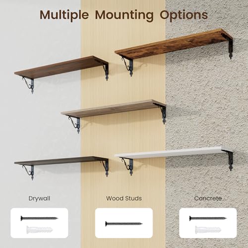 Floating Shelves for Wall Decor (2 Count)