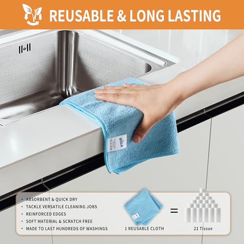 Microfiber Cleaning Cloths (15 Count)
