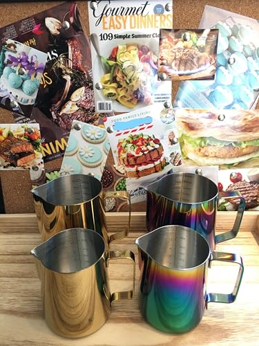 Milk Frothing Pitcher 12oz Stainless Steel Perfect for Latte Art