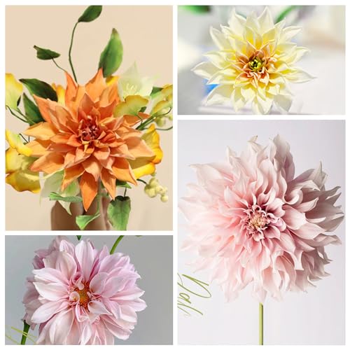 6pcs set Dahlia Sugar Flower Cutter Set Fondant Cake Sugarcraft Decorating Tools