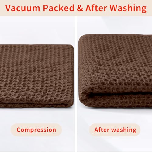 100% Cotton Waffle Weave Kitchen Dish Cloths 6 (6 Count)