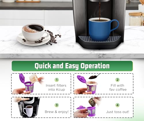 Disposable K Cup Coffee Filters 400 Natural Paper Liners No Lids