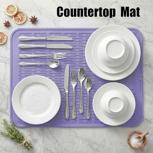 Silicone Dish Drying Mat for Multiple Usage