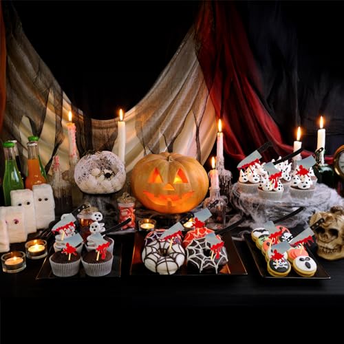 60Pcs Halloween Cupcake Toppers