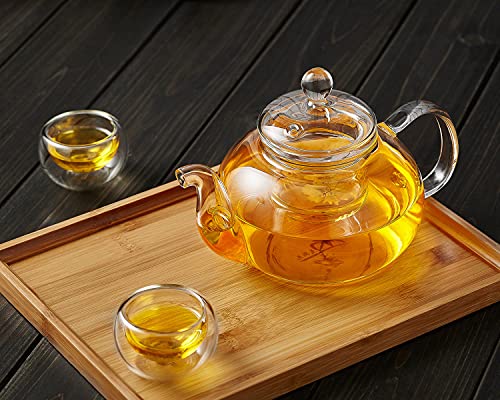 Glass Teapot with Removable Clear Infuser