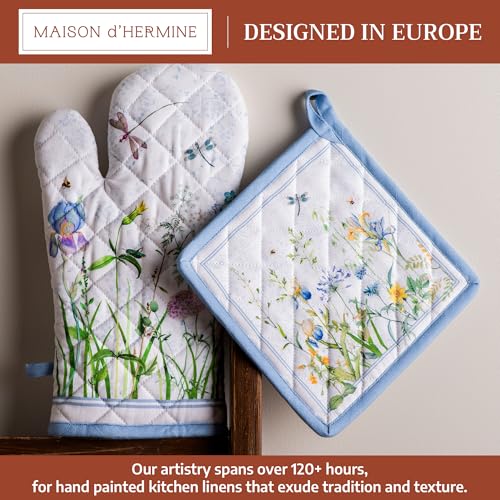 100% Cotton Oven Mitt & Pot Holder Set