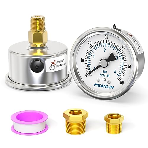 0~60Psi Dry Pressure Gauge Stainless Steel 1